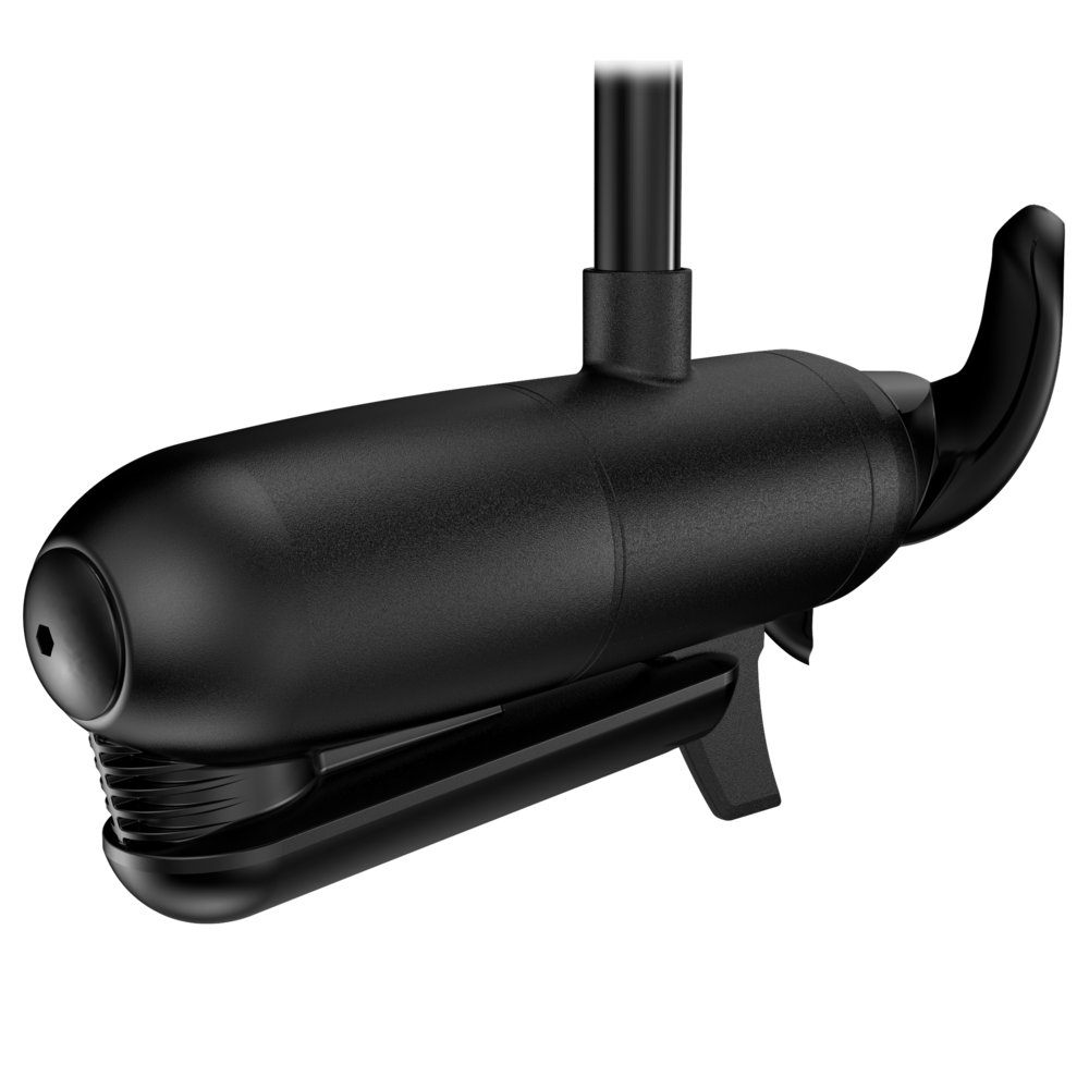 Lowrance 000-14900-001 Active Imaging 3-in-1 nosecone transducer for Ghost trolling motor, black torpedo nosecone on a pole
