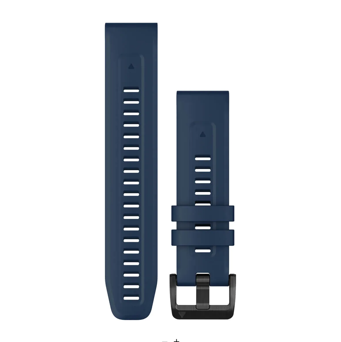 Garmin 010-13111-31 QuickFit 22 watch bands in captain blue silicone with black stainless steel buckle
