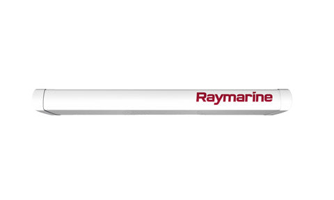 Raymarine E70490 Magnum 4 ft open array, white scanner bar with Raymarine lettering on a white background