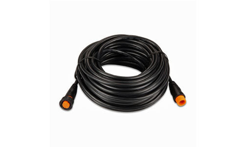 Garmin 010-11829-02 rudder feedback extension cable 15 m, coiled black lead with orange-collared plugs