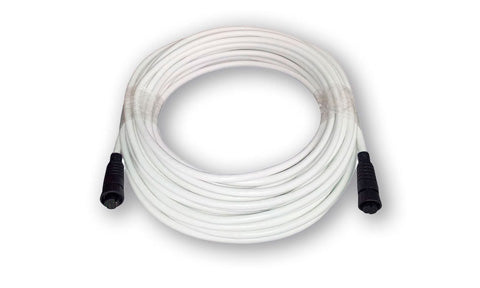Raymarine A80311 Quantum radar data cable 25 m, coiled white cable with a round black plug at each end