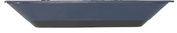Navico 000-14260-001 TotalScan thru hull single fairing block, dark blue streamlined fairing seen edge-on