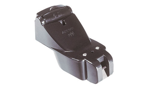 Raymarine E26027-PZ P66 transom mount depth transducer, black body with a bracket