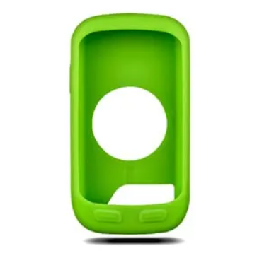 Garmin Edge 1000 010-12026-03 green silicone case, front view with round screen opening