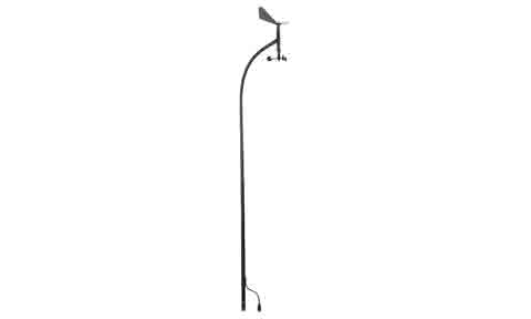 B&G BGH031010 VMHU 1800 mm vertical mast head unit, tall thin curved black sensor with a vane on top