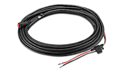 Garmin 010-12067-01 power cable for open array pedestal radar, 12AWG black coil with red and black wires
