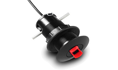 Garmin GST 43 010-04283-00 analogue thru hull speed transducer, black body with red locking tab and cable