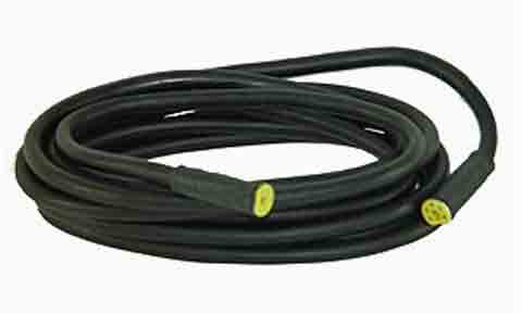 Simrad SimNet cable 2 m 24005837, black cable with yellow SimNet connectors at both ends, coiled loosely