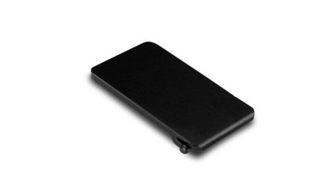 Garmin 010-12445-21 microSD card door for echoMAP CHIRP 75dv, black rectangular plastic door