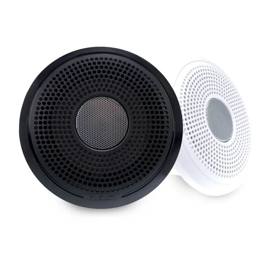 Fusion XS 010-02199-00 4in classic speakers in white and black, no LED 30w RMS, pair of mesh grilles