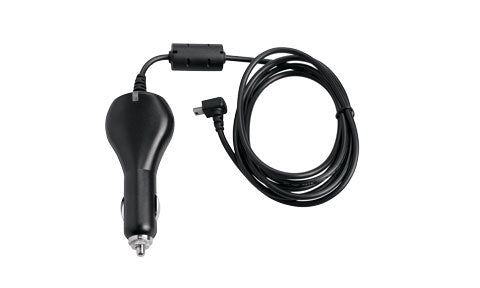 Garmin 010-10851-11 vehicle power cable, black 12V plug with coiled lead and mini USB end
