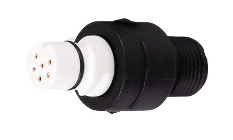 Raymarine A06083 SeaTalk ng female to DeviceNet male adapter, black fitting with a white six-pin socket