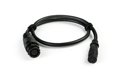 Lowrance Simrad XSonic transducer adapter cable 000-14069-001 for Hook2 and Cruise, black cable with two plugs