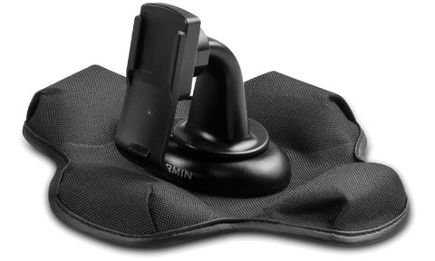 Garmin 010-11602-00 auto friction kit for eTrex, black cloth-covered weighted base with holder and arm