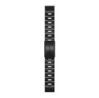 QuickFit® 22 Watch Bands, Vented titanium bracelet, Carbon grey DLC coating