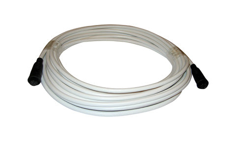 Raymarine A80275 Quantum radar data cable 10 m, coiled white cable with a round black plug at each end