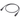 Icom OPC-1392 headset adapter cable, long black lead with a round socket at one end and a 3.5mm socket at the other