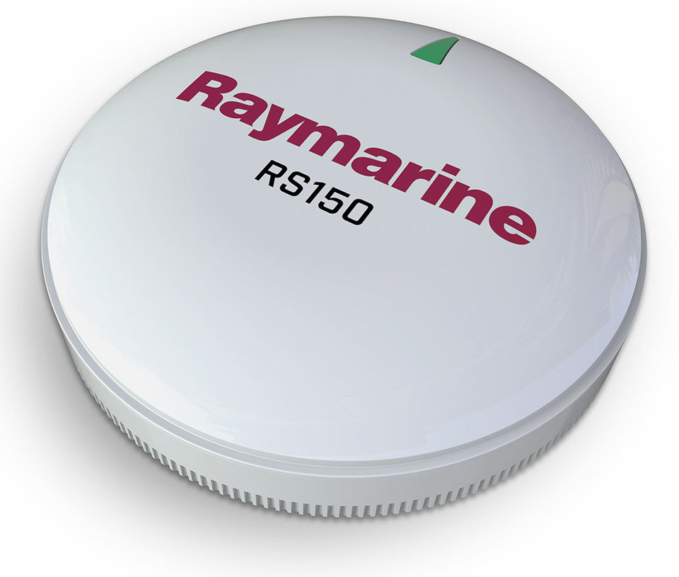 Raymarine E70310 RS150 10Hz GPS antenna for SeaTalk ng, white round antenna with red Raymarine lettering