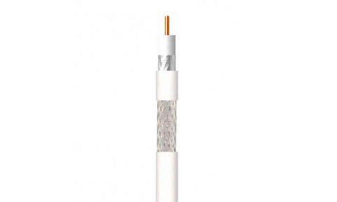 Raymarine A80266 coaxial video cable for T200 thermal camera 7.6 m, cutaway view of a white coax cable with a gold core