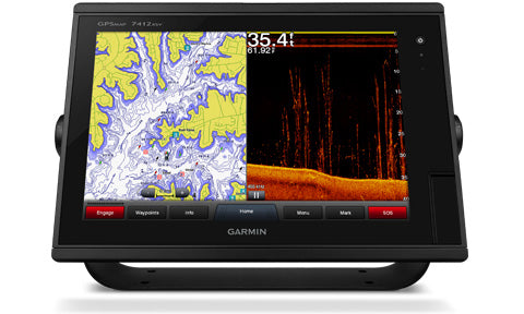 Garmin GPSMap 7412xsv J1939 010-01307-12 12 inch touchscreen display with chart and sonar, 35.4