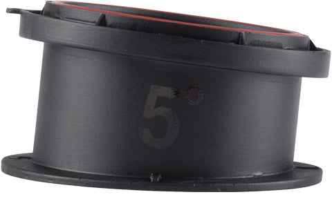 Garmin 010-12443-01 5 degree in-hull mount GT15, black round housing marked 5 degrees with red inner ring