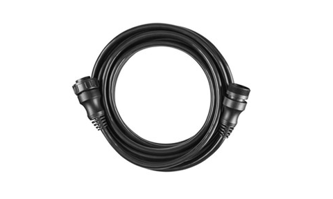Garmin 010-12855-00 Panoptix LiveScope transducer extension cable, coiled black lead with round plugs