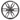 Fusion 010-12880-10 10in XS sports grille in grey, front view of six-spoke grille