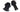 Raymarine E26030 P17 D through hull retractable plastic depth transducer, two black plastic housings and a cable