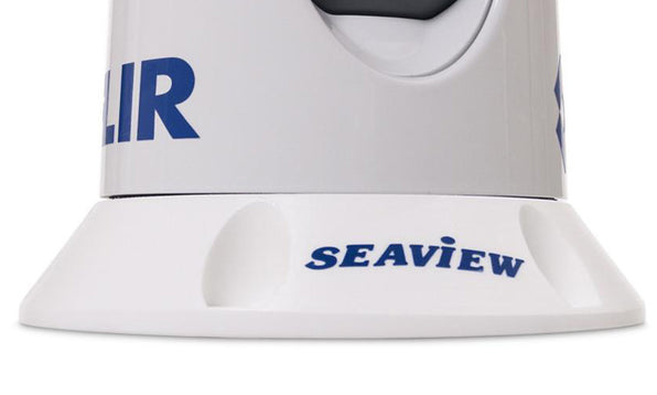 Seaview FTDR-3 1.5 inch vertical mount for FLIR MD-Series or Raymarine T200, white base under a FLIR thermal camera