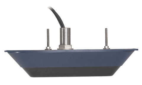 Simrad StructureScan 3D thru hull transducer 000-14254-001, low and high CHIRP, blue fairing with two studs
