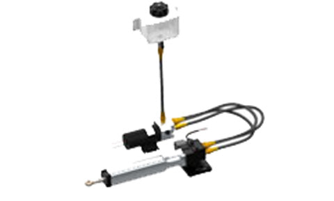 Raymarine M81202 Type 3 12 volt autopilot hydraulic linear drive, cylinder, reservoir and pump with hoses and wiring