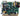 Simrad commercial SRT power PCB 000-10671-001, bare green circuit board with capacitors and transformers, top view