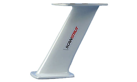 Scanstrut B&G PT2001 PowerTower for broadband radar 350 mm, white angled tubular tower with ScanStrut lettering