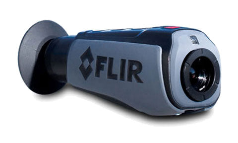 FLIR 432-0019-22-00S Ocean Scout 640 thermal monocular with video output, grey and black unit with blue FLIR logo