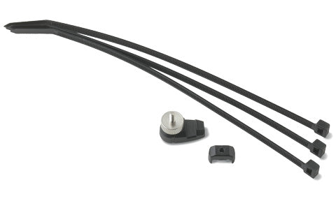 Garmin 010-10729-00 speed cadence bike sensor replacement parts: three black cable ties, magnet disc and small clip