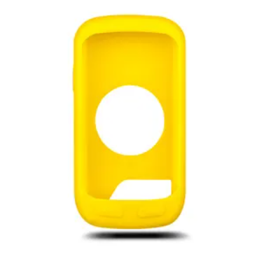 Garmin Edge 1000 010-12026-04 yellow silicone case, front view with round screen opening