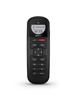 Garmin Reactor 010-12833-10 autopilot remote control, black handset showing heading hold and keypad