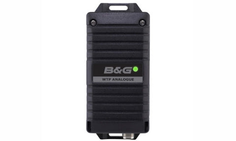 B&G 000-10308-001 WTP3 serial interface, CAN cable and CAN T-piece, black module labelled WTP Analogue with a short lead