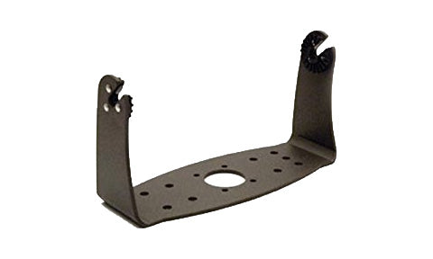 Lowrance GB-22 000-0124-60 black 10 inch gimbal bracket for HDS-10, front view showing mounting holes