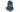 Lowrance 000-0113-16 black transducer head with round socket on a moulded base, front three-quarter view