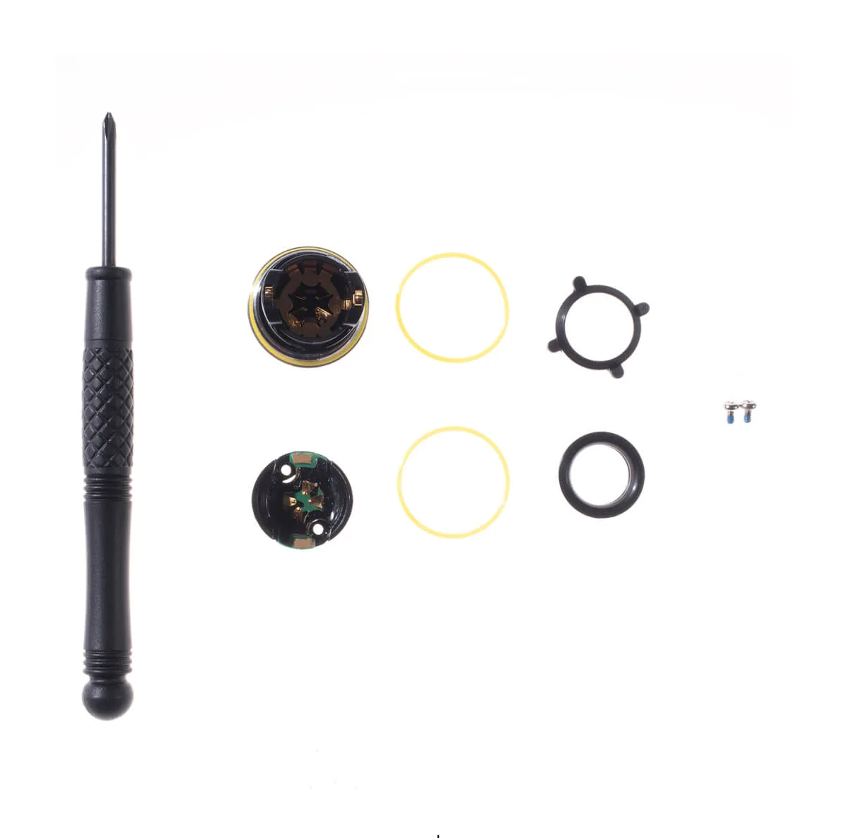 Garmin S00-01030-00 Single Vector 3 battery cover kit: screwdriver, cover parts and seal rings