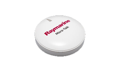 Raymarine E70361 Micronet to SeaTalkNG gateway, white round Micro-Talk unit with maroon Raymarine lettering