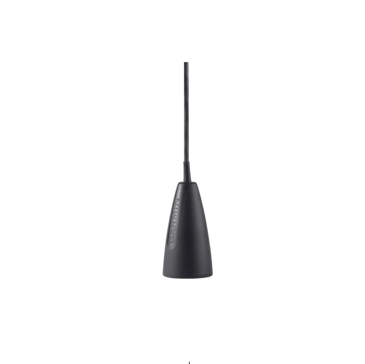 Garmin Dual Beam-IF 010-13069-00, black antenna-style cone base with a long thin whip