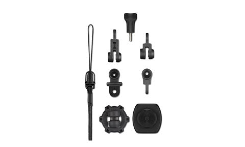 Garmin VIRB 010-11921-01 adjustable mounting arms kit, black mount arms, mounts, thumb screws and lanyard