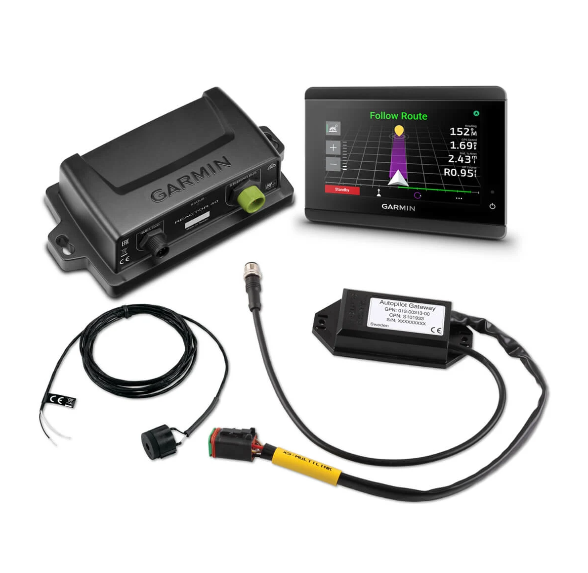 Garmin Reactor 40 010-02794-06 steer-by-wire corepack for Volvo Penta with GHC display, CCU and sensor