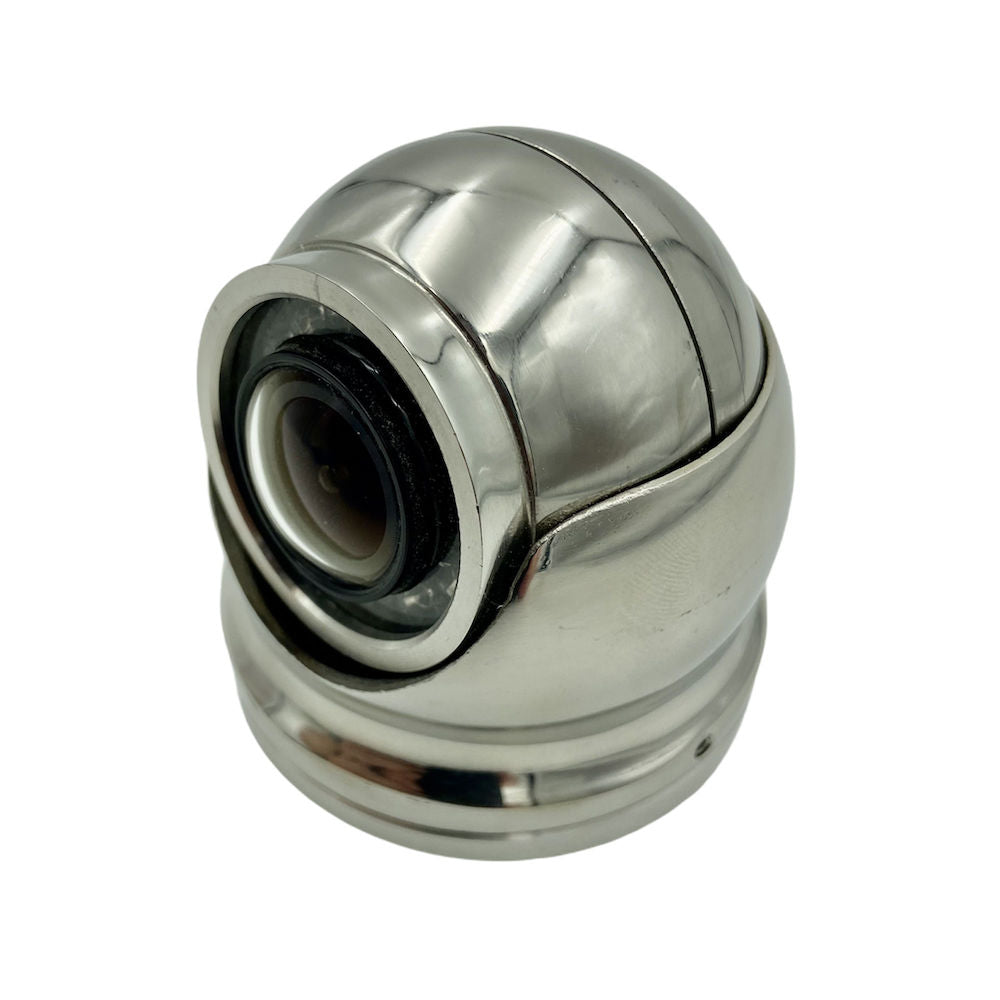 Navico 000-15876-001 IP CAM-1, polished stainless steel ball camera with a round lens window