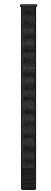 Garmin UltraFit 010-13306-20 nylon strap 26 mm in black, single hook-and-loop band