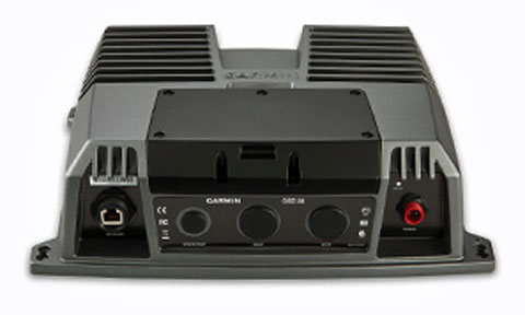 Garmin GSD 26 010-00958-00 CHIRP professional sonar module, grey case with finned top, sockets and power terminals