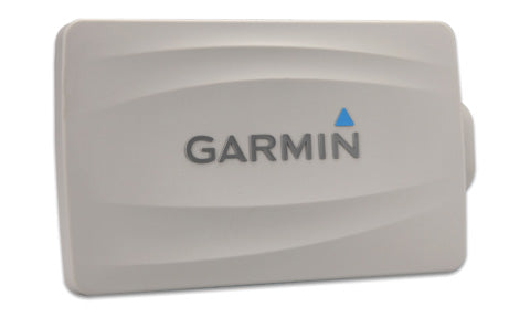 Garmin 010-11972-00 protective cover for echoMAP 7x and GPSMAP 7x1, grey cover with Garmin logo, front view