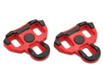 Garmin Vector 010-11251-11 cleats 6 degree float, pair of red and black pedal cleats